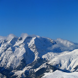 Alpe d'Huez, een wintersportgebied in de Alpen