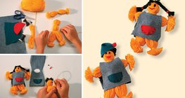 Making yarn dolls
