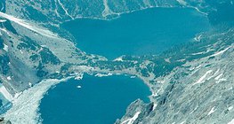 Lacs de moraine dans les Hautes Tatras (Slovaquie)