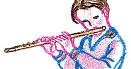 Richtige Haltung der Flöte