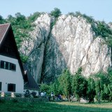 Toegang tot de Baradla grot van de Aggtelek Karst