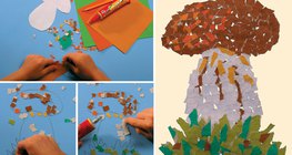Creating a mushroom from mosaic