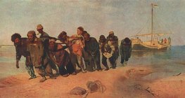 Repin: Les Bateliers de la Volga (1873, Réalisme)