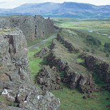 Thingvellir, situé dans une vallée de rift en Islande