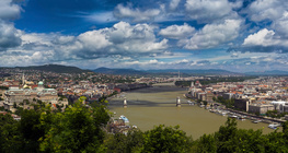 Budapest et le Danube en arrière plan (Hongrie)