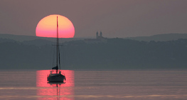 Coucher de soleil sur le Lac Balaton