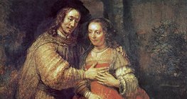 Rembrandt: Isaac et Rebekah (vers 1666, Baroque)
