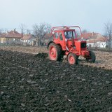 Ploegen op de Grote Hongaarse Laagvlakte