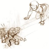 De gespannen veer beweegt de auto