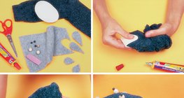 Wir bastelneinen glücklichen Hund aus Socken