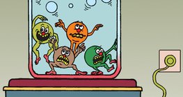 Die intensivere Partikelbewegung zeigt eine höhere Temperatur