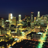 Nachtlandschap van het stadscentrum van Los Angeles