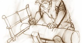 Die aneinander reibenden Körper erwärmen sich