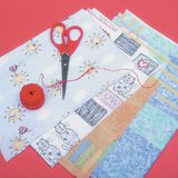 Afbeelding van textiel maken - stap 1