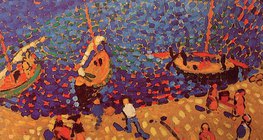 André Derain: Fischerboote bei Collioure (1905, Avantgarde)