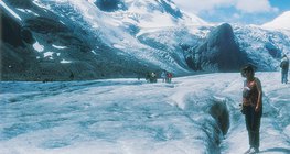 Grossglockner met de Pasterze gletsjer (Oostenrijk)