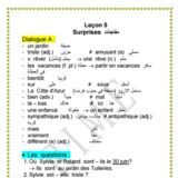 leçon 5 dialogue A