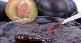 Pflaume und Marmelade