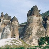 De feeënschoorstenen in Cappadocië