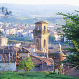 Uitzicht op een kleine Toscaanse stad