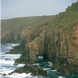 Erosion de la côte ouest de l'Angleterre