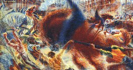 Umberto Boccioni: Die Stadt erhebt sich (1911–1912, Futurismus)