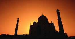 Taj Mahal bei Sonnenuntergang