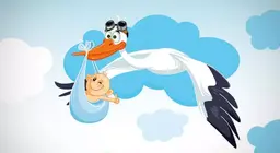 Werden Babys wirklich vom Storch gebracht?