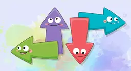 Welke kant is naar beneden, naar boven, naar rechts en naar links?