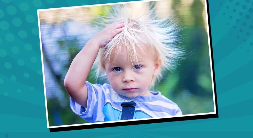 Waarom staat je haar overeind?