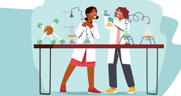 Dans le laboratoire