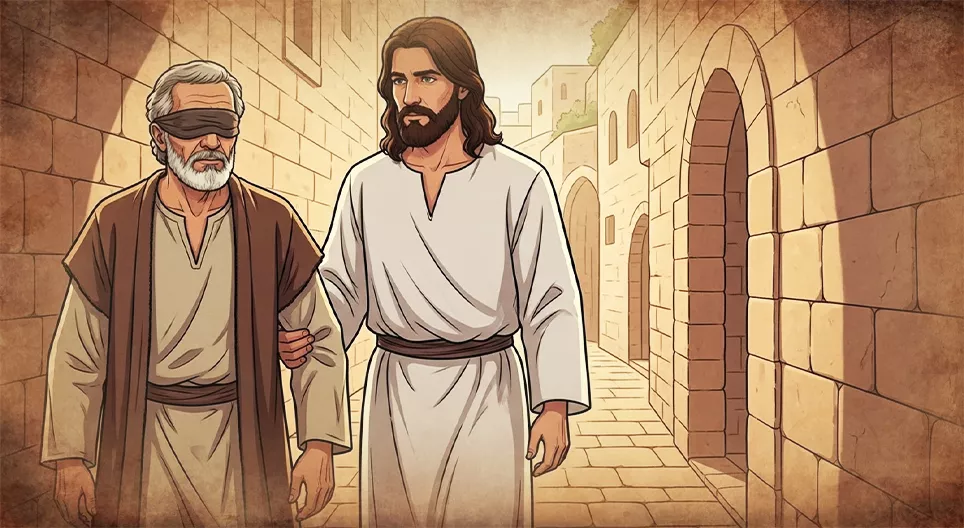 De genezing van de blinde