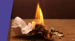 Een onbrandbare tissue