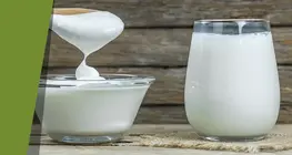 Halfvaste melk