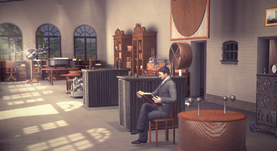 Het laboratorium van Nikola Tesla (Shoreham, VS)