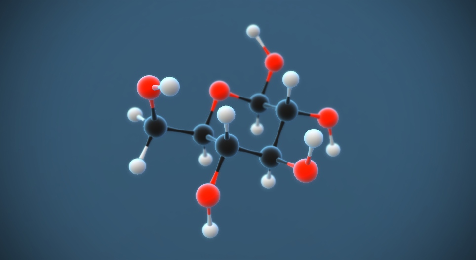 Bèta-D-glucose (C₆H₁₂O₆)