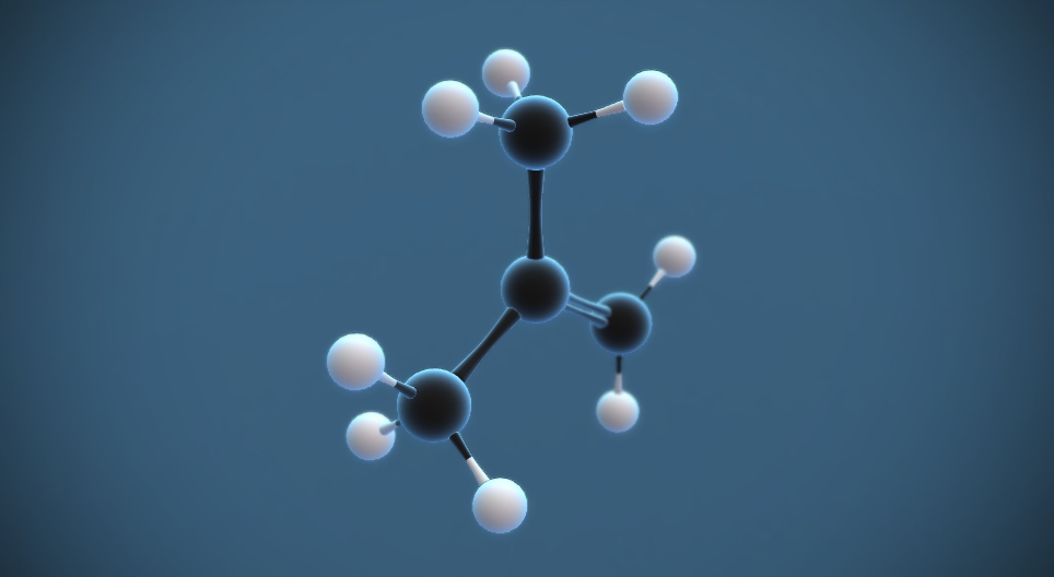 2-methylpropaan (isobuteen) (C₄H₈)