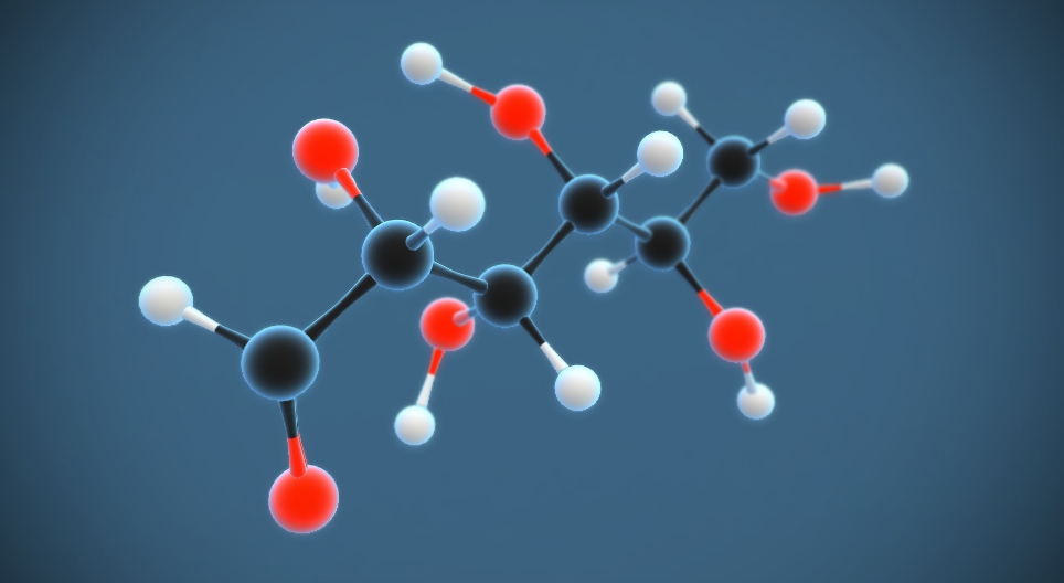 De ringsluiting van glucose