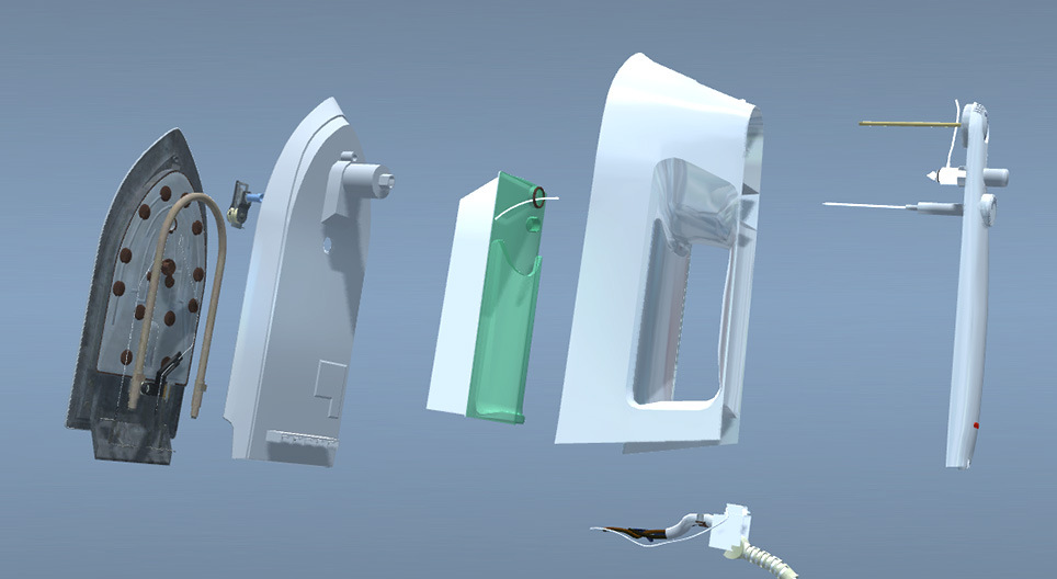 Hoe werkt  een stoomstrijkijzer?