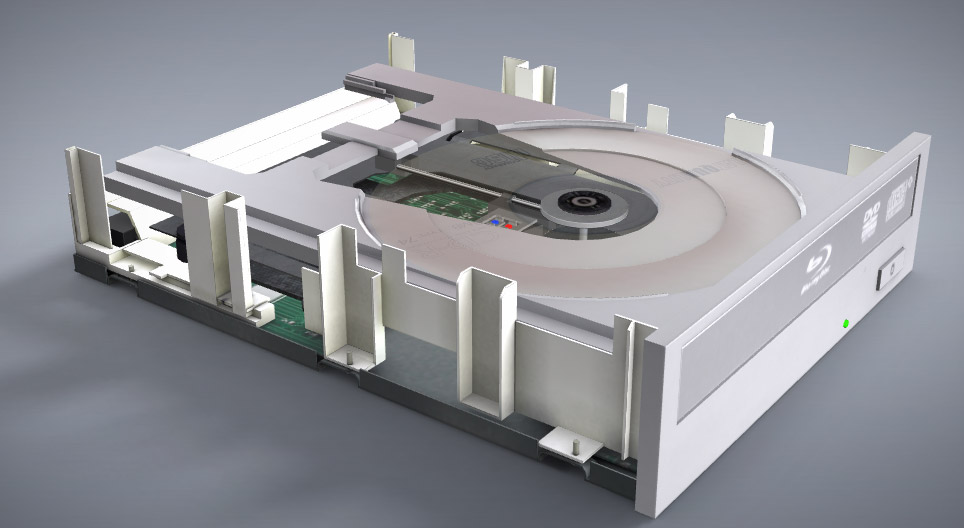 Hoe werkt een optische drive?
