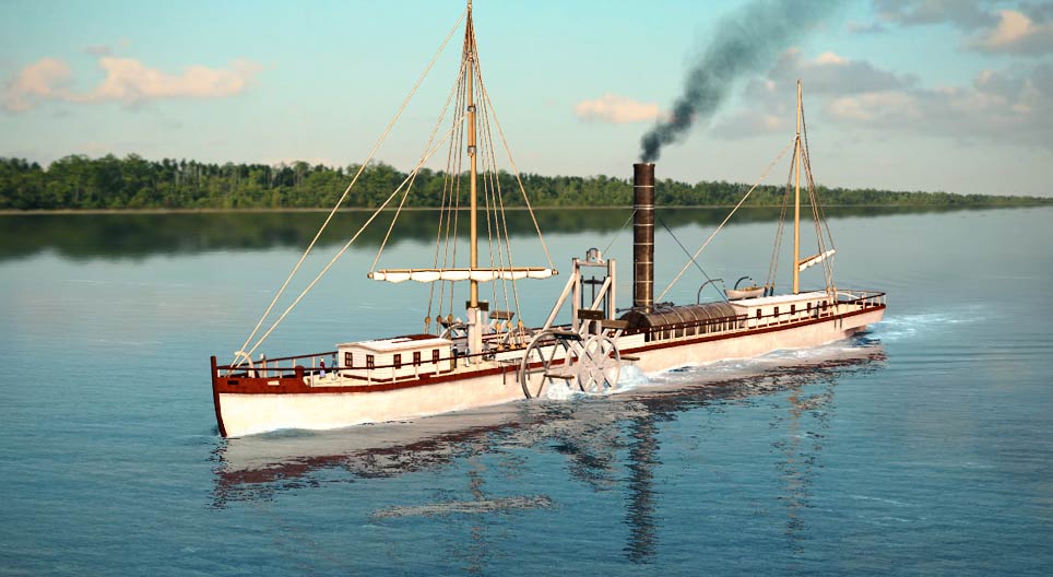 De stoomboot van Clermont (1807)