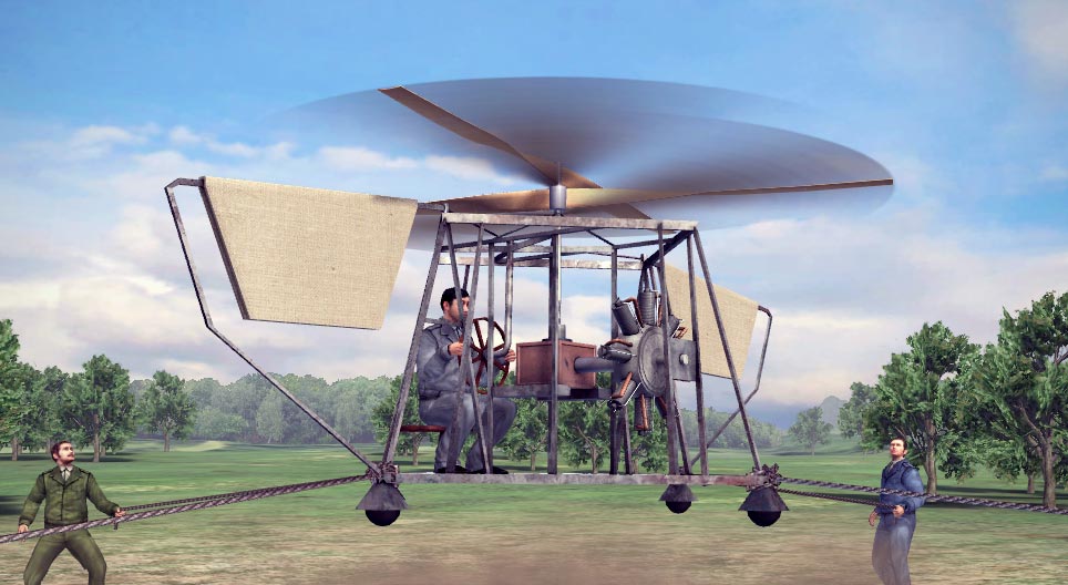 Het helikopterexperiment van Oszkár Asbóth (1928)