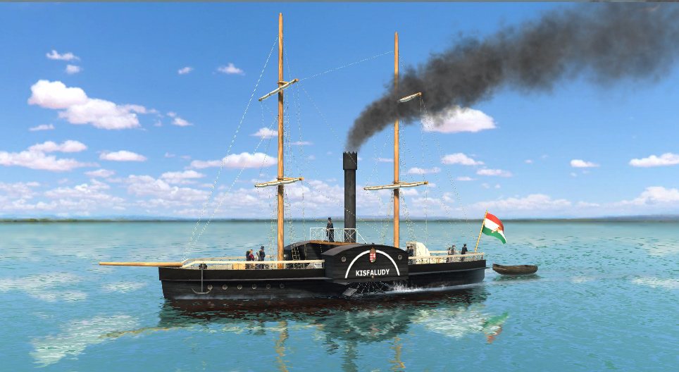 De stoomboot Kisfaludy (1846)