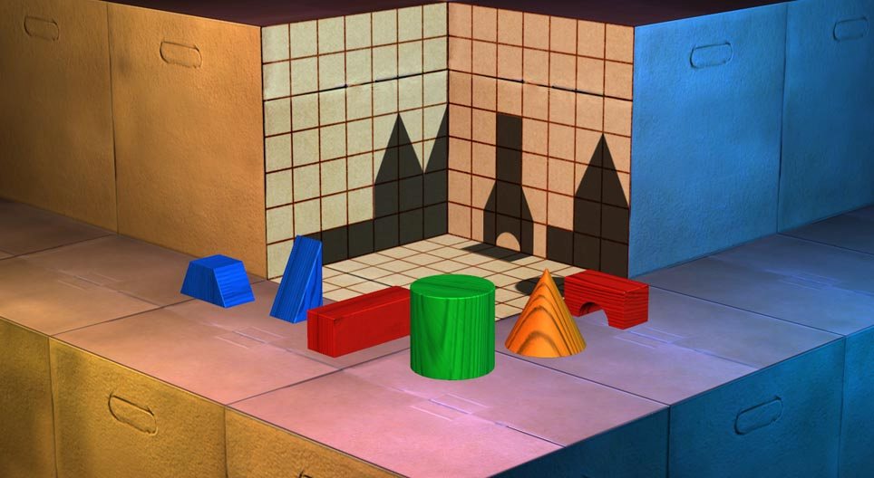 3D schaduwpuzzel