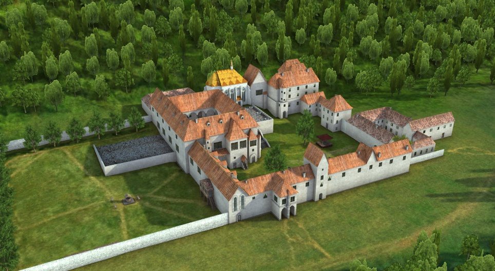 Het paleis van Visegrád (15e eeuw)