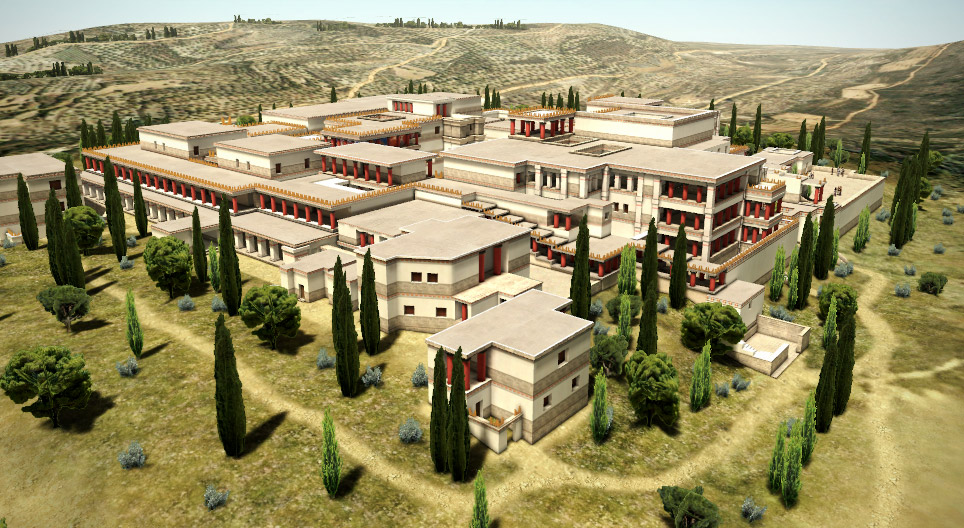 Het Paleis van Knossos (2e millennium v.Chr.)