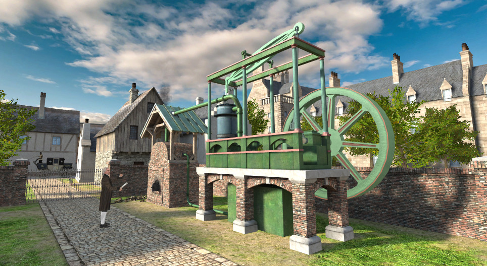 Stoommachine van James Watt (18e eeuw)