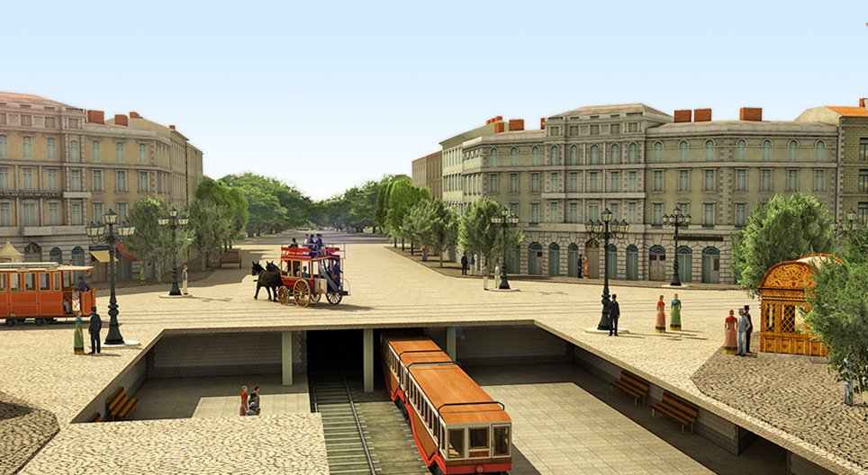 Oktogon, Boedapest (begin 20e eeuw)