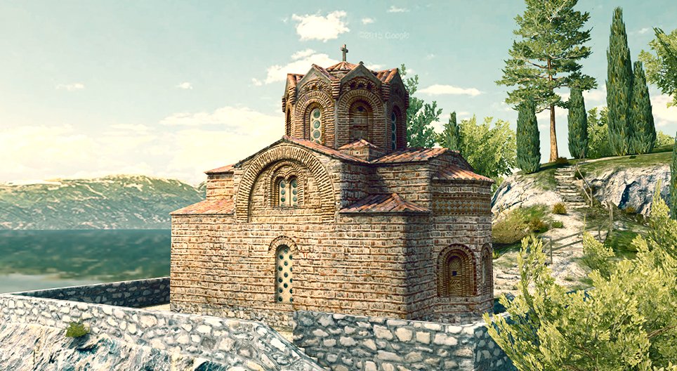 Sint-Johanneskerk in Kaneo (Ohrid, 13e eeuw)