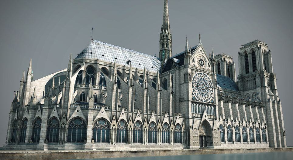Kathedraal Notre-Dame van Parijs (14e eeuw)